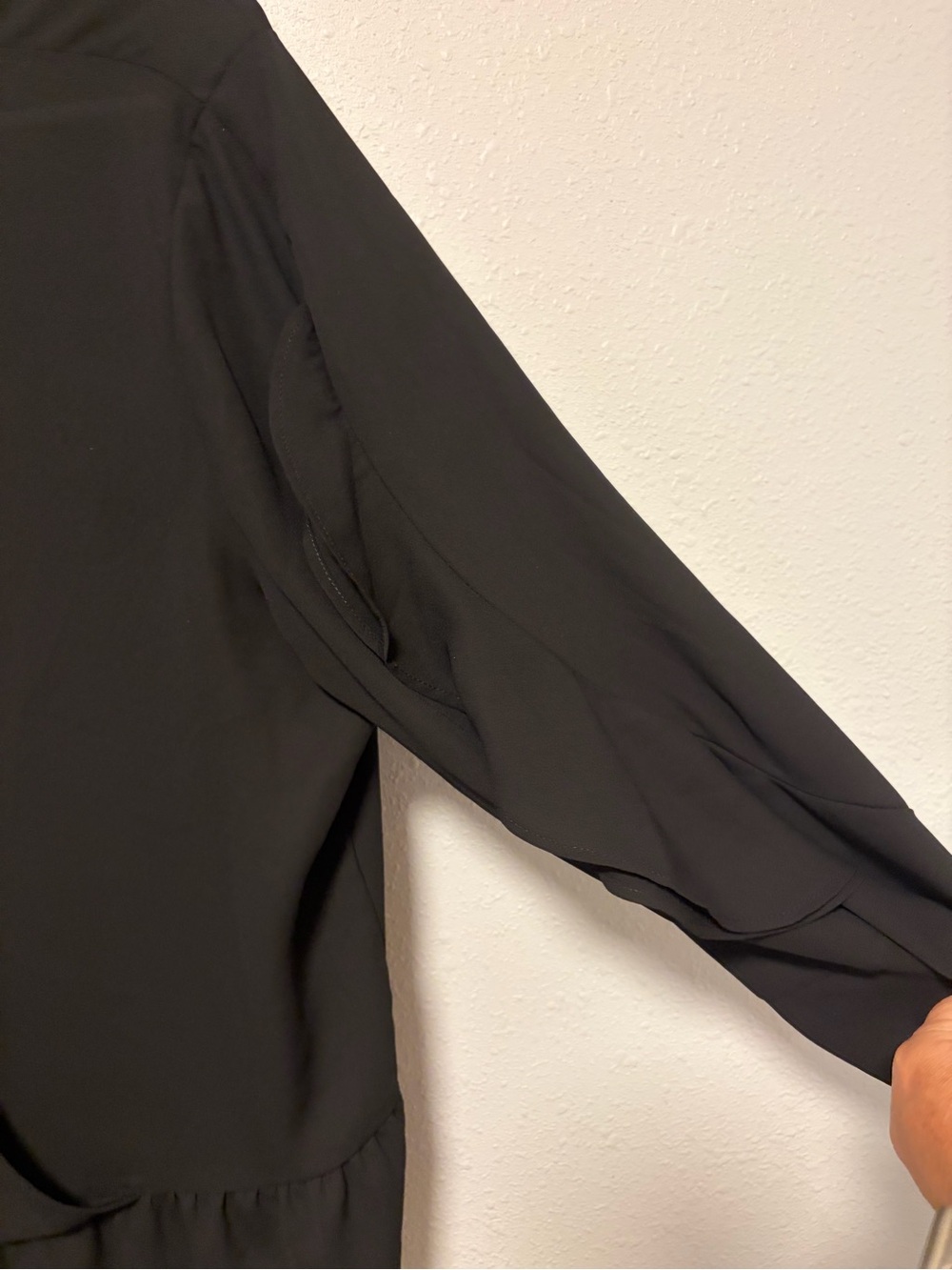 Express Black Asymmetrical Ruffle Dress - Picture 5 of 7